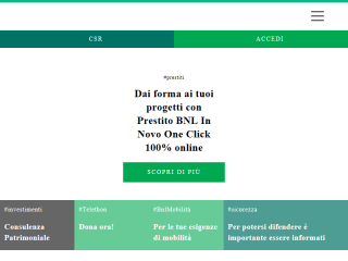 B.N.L. la banca per un mondo che cambia