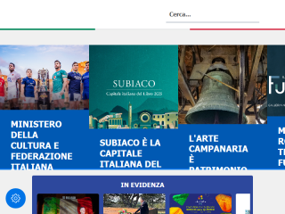 MIBAC - Ministero per i Beni e le Attività Culturali, Home Page