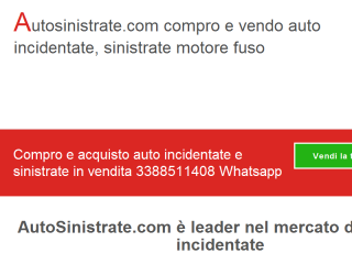 Auto incidentate sinistrate acquistiamo in tutta italia