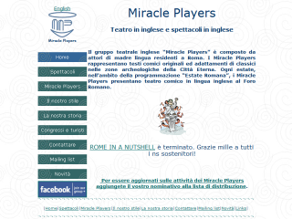 Teatro e spettacoli in inglese - Miracle Players