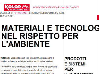 KOLOR - Sistemi e tecnologie per il risanamento e la protezione degli 