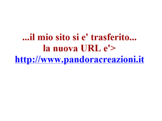 pandora-creazioni artigianali