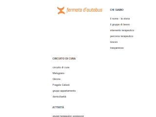 Fermata d´autobus comunità terapeutica