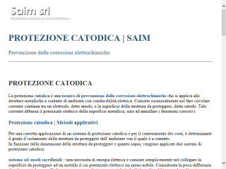 SAIM srl protezione catodica e telecontrollo