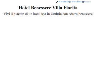 Hotel Villa Fiorita centro benessere e Beauty Farm in Umbria