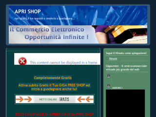 GUADAGNA CONINTERNET, APRI IL TUO SHOP GRATIS