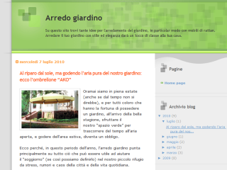 Arredamento giardino