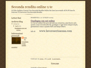 creati una seconda rendita da casa sul web online