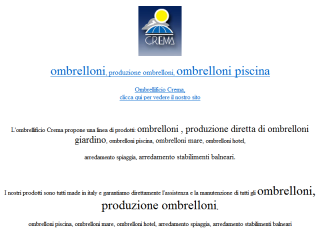 Ombrelloni - Ombrellificio Crema, produzione ombrelloni