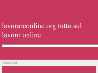 Lavoro online