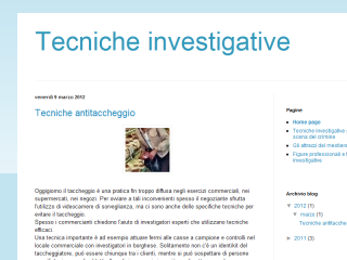 Tecniche di investigazione