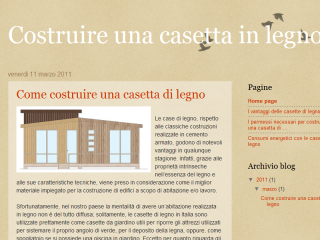 Costruire casette in legno