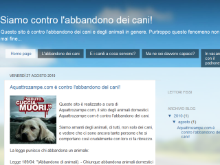 abbandono cani