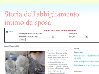 Abbigliamento intimo sposa oggi