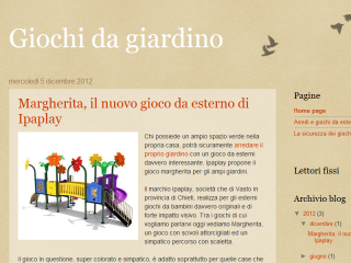 Blog gioco giardino per bambini