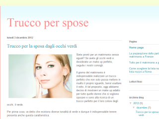 Blog make up sposa