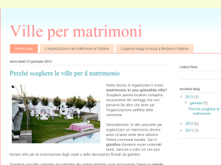 Blog location matrimonio