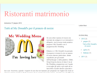 Blog menu matrimonio