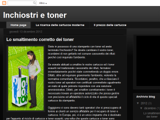 Blog toner per stampante