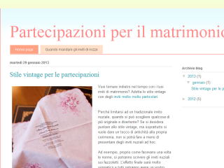 Blog partecipazioni matrimonio