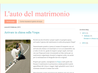 Blog auto per matrimonio