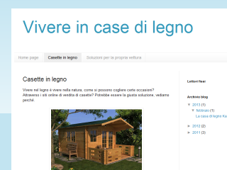 Il blog della casa in legno